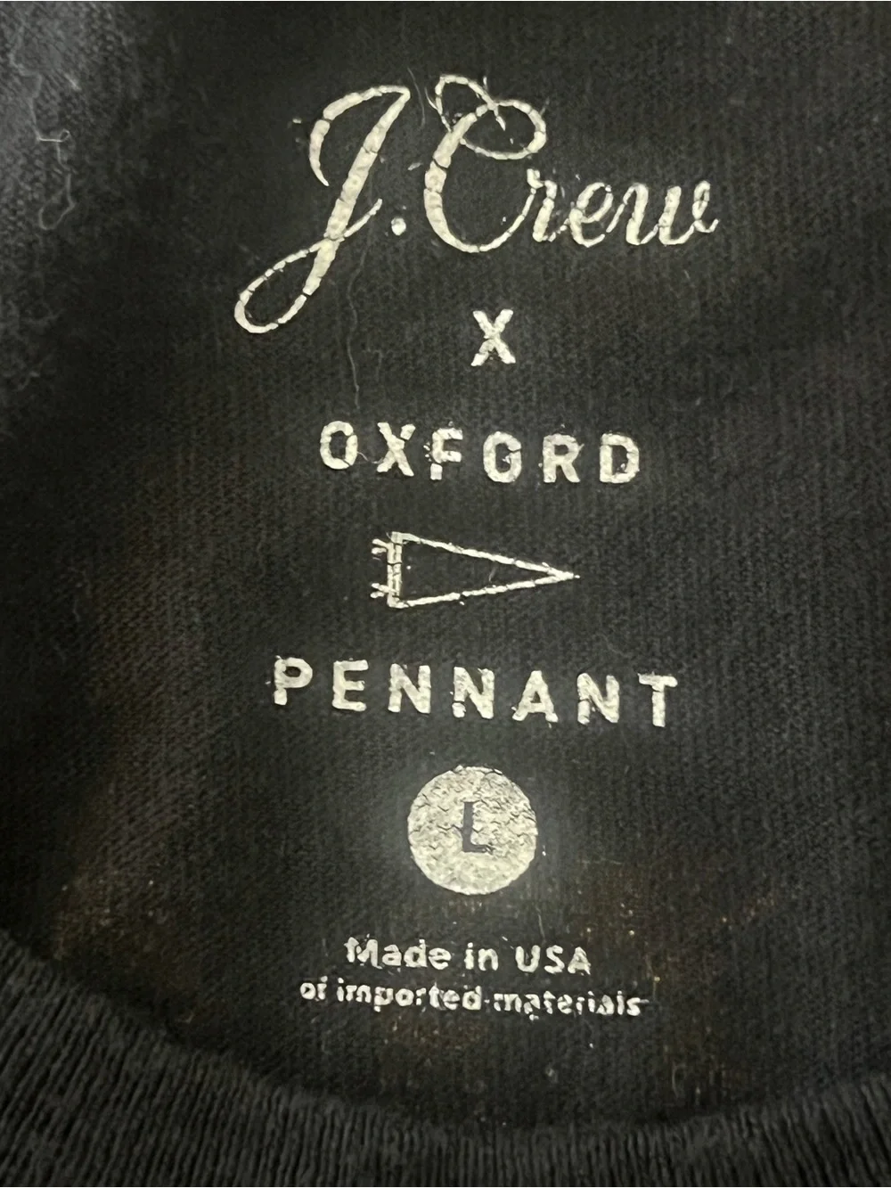 J. Crew Men’s American Made Black Graphic Tee size L